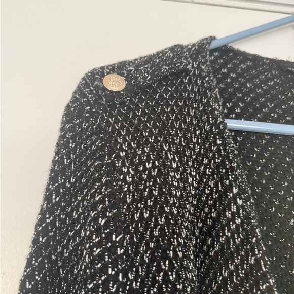 White House Black Market Black Tweed Cardigan Jacket - Picture 3 of 7